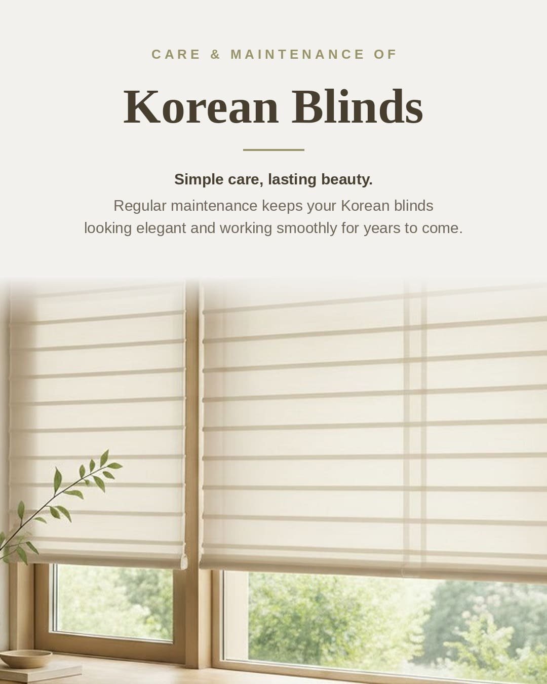 <h2>Expert Guide: Care & Maintenance of Korean Blinds</h2>